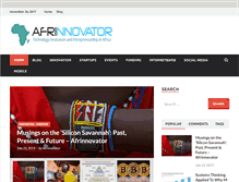 Tablet Screenshot of afrinnovator.com